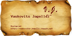 Vaskovits Jagelló névjegykártya